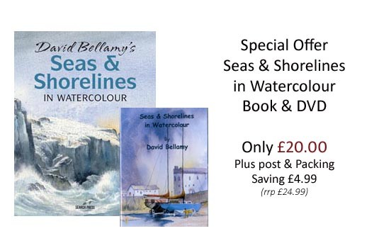 Seas & Shorelines in Watercolour book and DVD offer